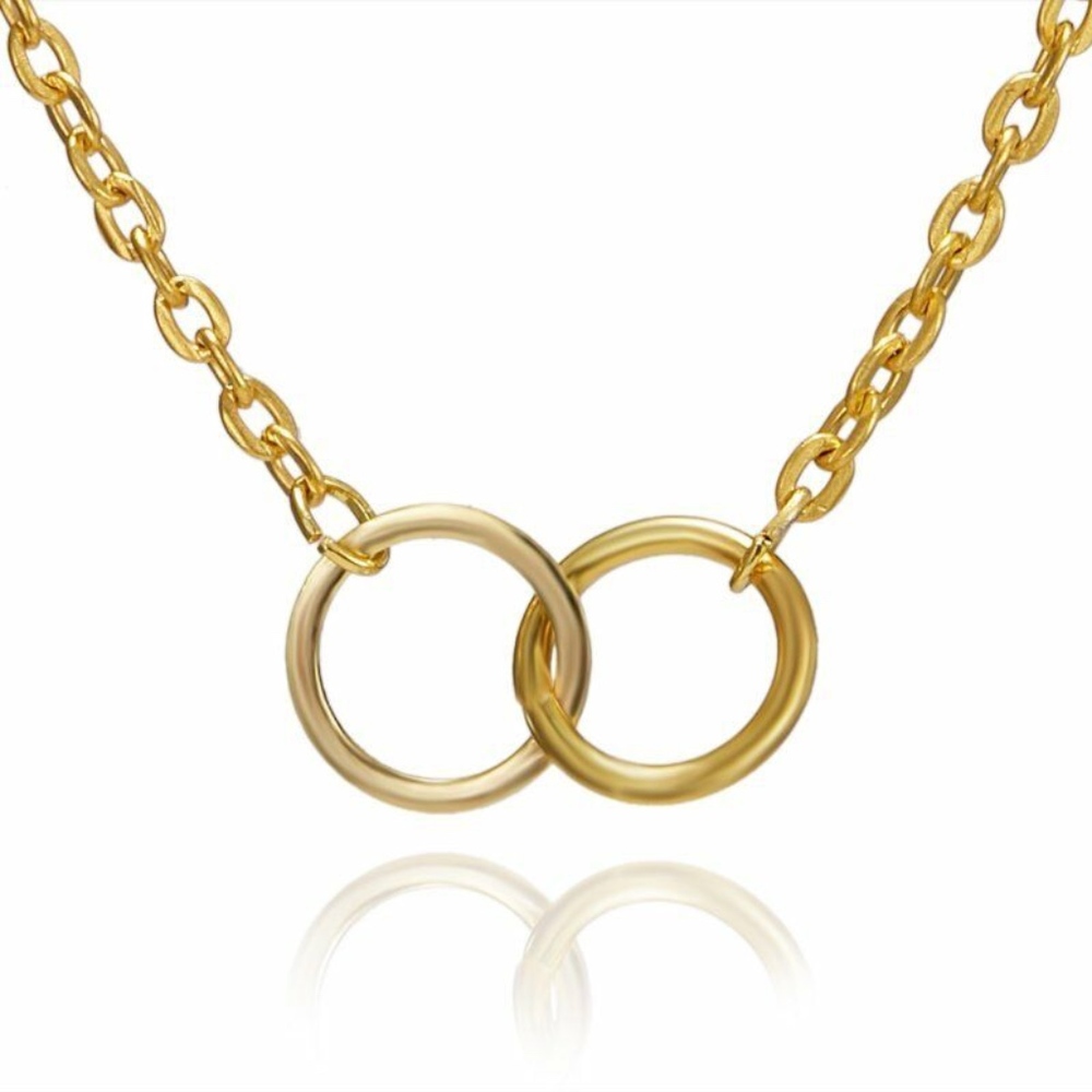 🔥HOT SALE🔥Double Golden Circle Clavicle Choker